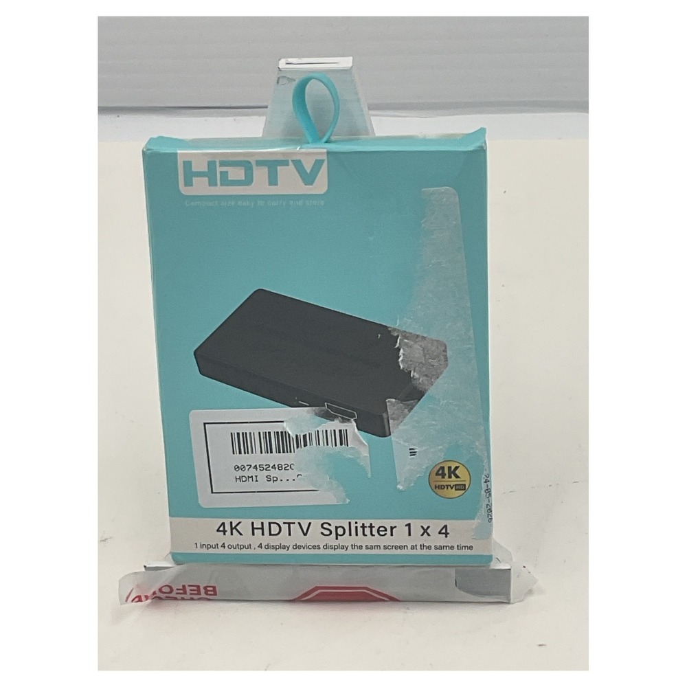 Unbranded 4K HDMI Splitter 1x4 Port 1 In 4 Out 1080P 3D HDTV Hub Box